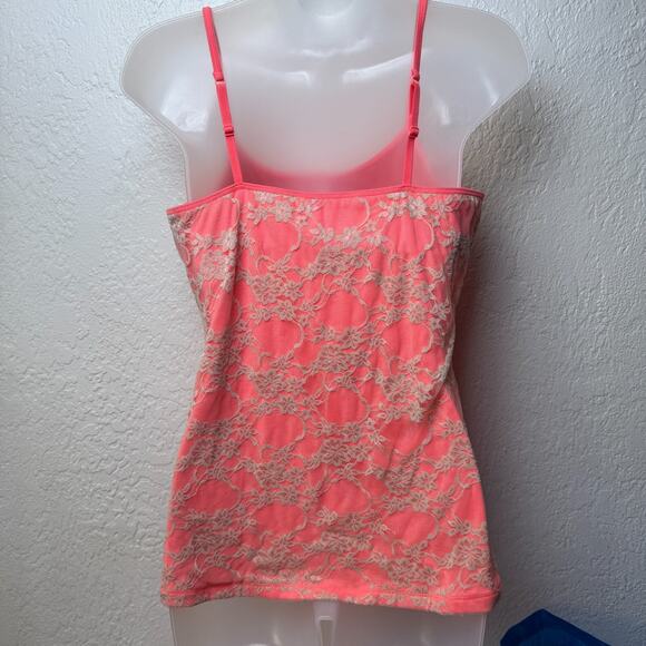 Y2K Express Womens Lace Overlay Sexy Stretch Cami Tank Shelf Bra Size M Fairy - Picture 4 of 8